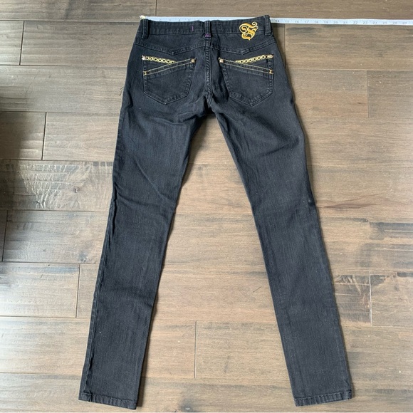 🤍Vintage Flying Monkey🤍 low waisted skinny jeans black - Picture 2 of 4